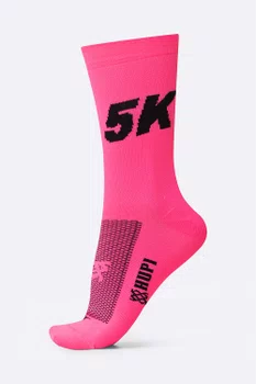 Meia HUPI 5K Rosa - LT para pés menores 34-38
