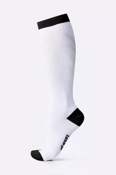 Meia HUPI Air Longa Branco e Preto