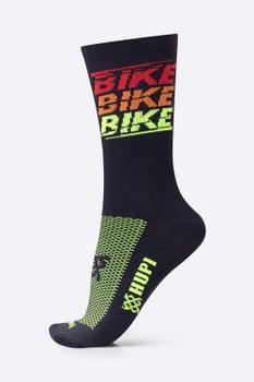Meia HUPI Bike Bike Bike Preto