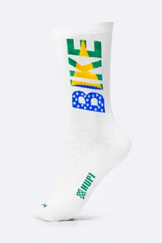 Meia HUPI Bike Brasil Branco
