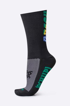Meia HUPI Brasil 5.0 Preto
