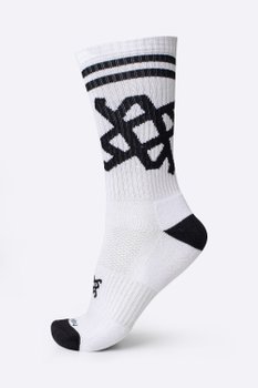 Meia HUPI Cano Médio Crew Branco