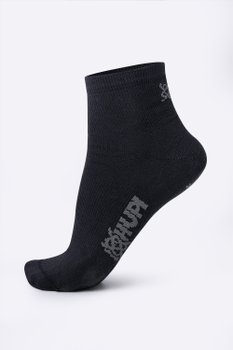 Meia HUPI Casual Cano Curto Algodão Preto