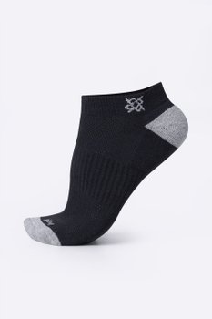 Meia HUPI Casual Soft Preto e Cinza - Kit 09 Pares Unissex