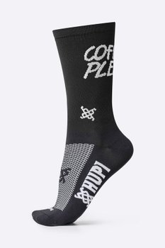 Meia HUPI Coffee Please Preto Plus (42 a 46)
