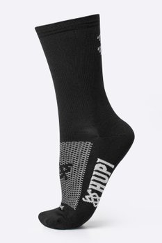 Meia HUPI Double X Preto - Tamanho Plus 42-46