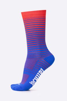 Meia HUPI Hyperline Azul/Vermelho