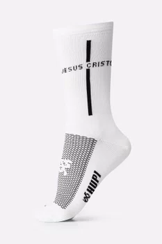 Meia HUPI Jesus Cristo Branco/Preto
