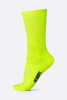 Meia HUPI Lisa Amarelo Neon - Tamanho Plus 42-46