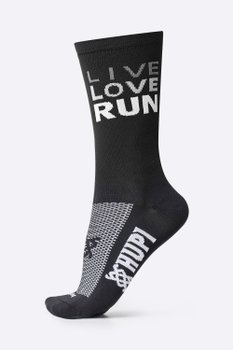 Meia HUPI Live Love Run Preta
