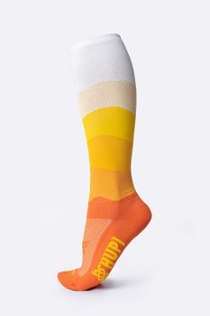 Meia HUPI Longa Colors Amarelo e Laranja