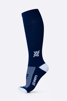 Meia HUPI Longa Lisa Azul Marinho