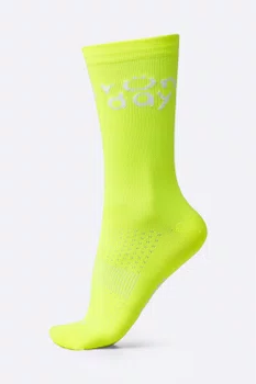 Meia HUPI Run Day Amarelo Neon Meia HUPI Run Day Amarelo Neon