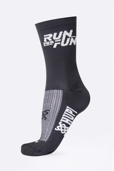 Meia HUPI Run For Fun Preto