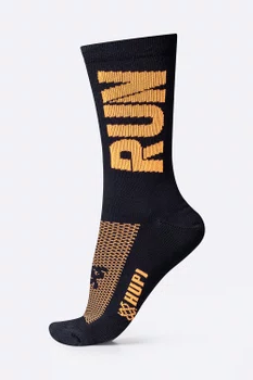Meia HUPI Run Preto/Laranja Meia HUPI Run Preto/Laranja