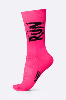 Meia HUPI Run Splash Rosa Plus 42–46