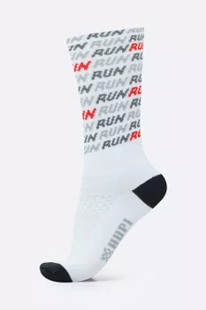 Meia HUPI Run Tri Branco Pés Menores 34-38
