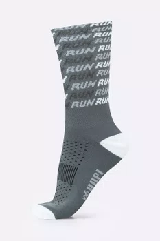 Meia HUPI Run Tri Cinza