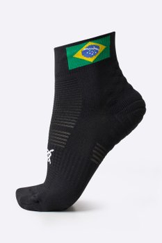 Meia Hupi Running Pro Brasil Preto