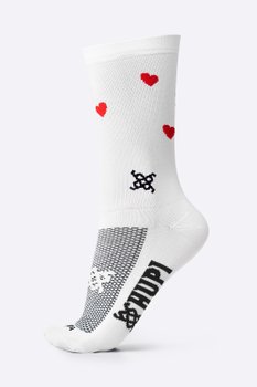Meia HUPI  Small Heart Branco LT (34 a 38)