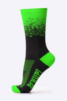 Meia HUPI Splash Preto/Verde
