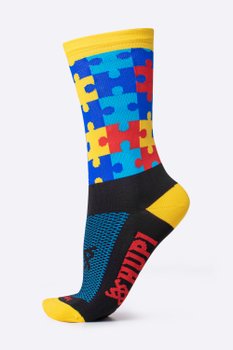 Meia HUPI Tea Autismo Colorida - LT para pés menores 34-38