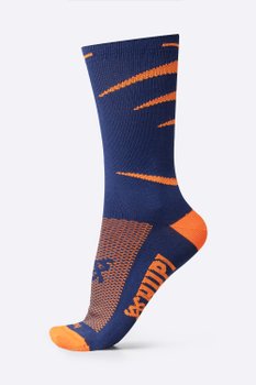 Meia HUPI Veneto Azul/Laranja