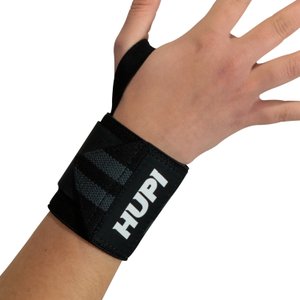 Munhequeira HUPI Elástica 75mm Preto/Cinza