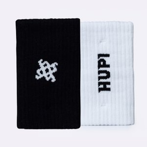 Munhequeira HUPI Spin Branco e Preto Par