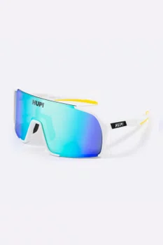 Óculos de Sol  HUPI Andez Branco/Amarelo - Lente Amarelo Espelhado