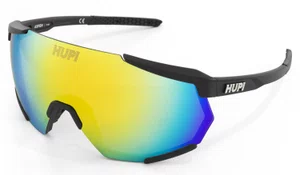 Óculos de Sol HUPI Aspen Armação Preto Lente Dourado Óculos de Sol HUPI Aspen Armação Preto Lente Dourado