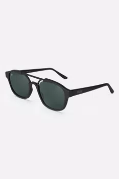 Óculos de Sol HUPI Berlin Preto Fosco com Lente Verde