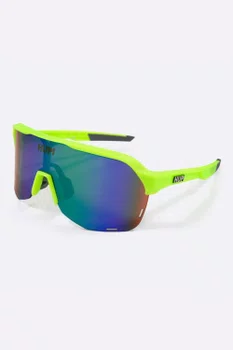 Óculos de Sol  HUPI Huez Amarelo Neon/Cinza - Lente Azul Espelhado