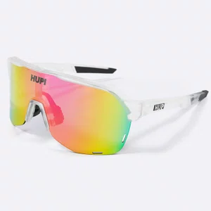 Óculos de Sol  HUPI Huez Cristal/Preto - Lente Rosa Espelhado