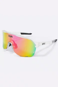 Óculos de Sol  HUPI Huez Cristal/Preto - Lente Rosa Espelhado