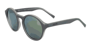 Óculos de Sol HUPI Kona Armação Cinza Lente Verde Espelhado