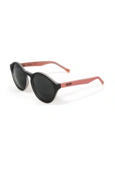 Óculos de Sol HUPI Kona Preto Fosco/Coral Lente Cinza