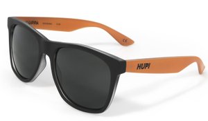 Óculos de Sol HUPI Luppa Preto/Laranja Lente Cinza - para rostos GRANDES