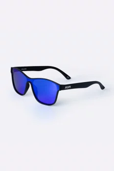Óculos de Sol HUPI Major Preto - Lente Azul Espelhado