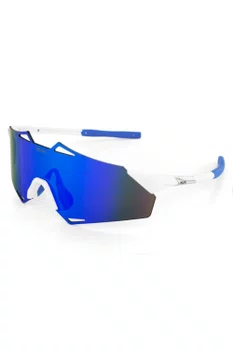 Óculos de Sol HUPI Noronha Branco e Azul - Lente Azul Espelhado