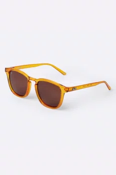 Óculos de Sol HUPI Shine Transparente Laranja - Lente Marrom