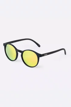 Óculos de Sol HUPI Tribus Preto Lente Dourado Espelhado