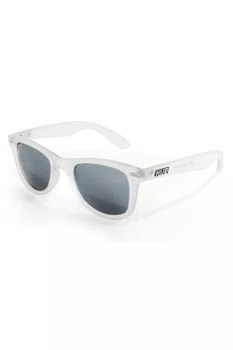 Óculos de Sol HUPI Wave Armação Cristal Lente Prata Espelhado