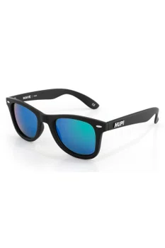 Óculos de Sol HUPI Wave Armação Preto Lente Verde Espelhado