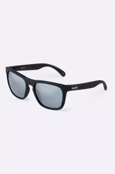 Óculos de Sol HUPI Zeno Preto Lente Prata Espelhado