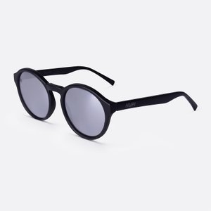 Óculos HUPI Kona Preto Fosco - Lente Prata