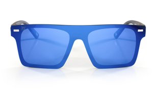 Óculos de Sol HUPI Navajio HUPI Preto - Lente Azul Espelhado Óculos de Sol HUPI Navajio HUPI Preto - Lente Azul Espelhado