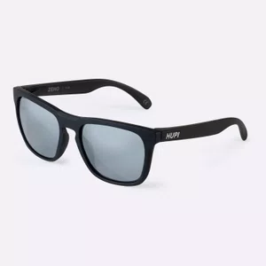 Óculos HUPI Zeno Preto Lente Prata Espelhado