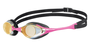 Óculos Natação Arena Cobra Swipe Mirror Rosa e Amarelo Óculos Natação Arena Cobra Swipe Mirror Rosa e Amarelo