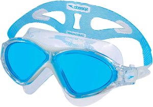 Óculos de Natação Speedo Omega Swim Mask Branco Azul Óculos de Natação Speedo Omega Swim Mask Branco Azul